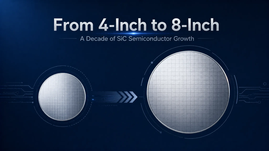 Från 4-tum till 8-tum: ett decennium av SiC Semiconductor Growth